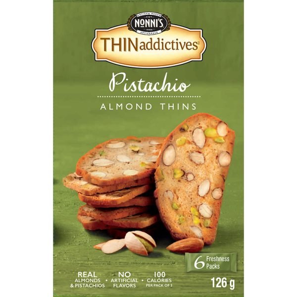 THINaddictives Pistachio 6 packs of 3 cookies