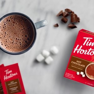 Tim Hortons Hot Chocolate & French Vanilla Cappuccino - 30 Pack